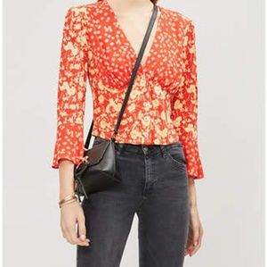 Nwt Free people crop top blouse
